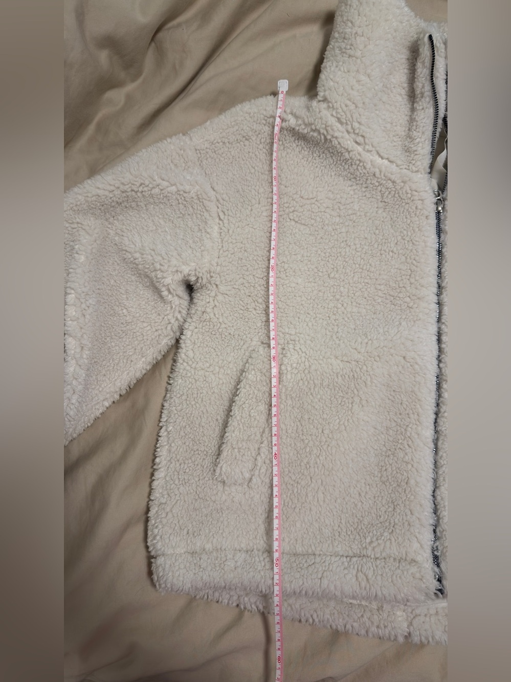 lululemon cinch waist jacket bone white fleece - Picture 5 of 5